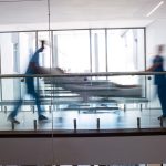 Team of doctors taking pregnant woman to operation theatre in the hospital